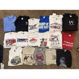 Rare Lot (40) of George W. Bush Presidential Campaign & Administration T-Shirts